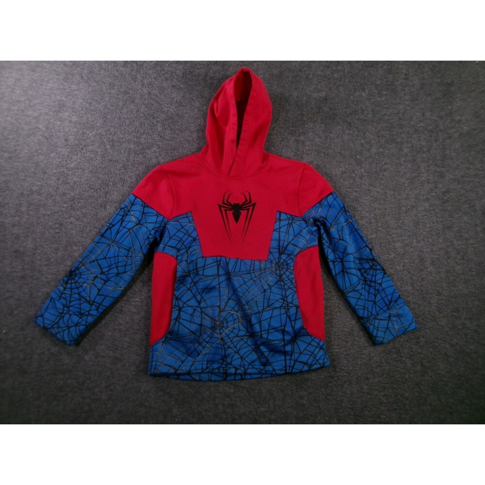 Spyder Hoodie Youth Small Spiderman Red Blue Pullover Outdoor Marvel